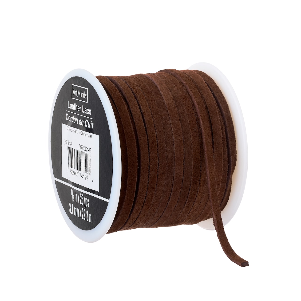 6 Pack: 1/8" Suede Leather Lace Trim by ArtMinds™